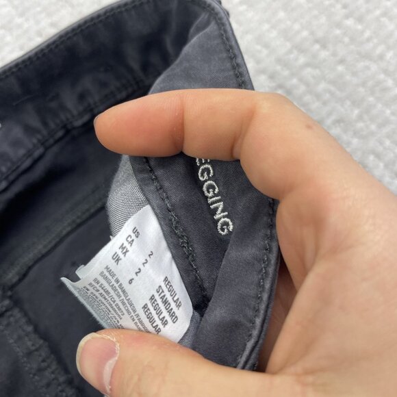 Y2K American Eagle Super Stretch Jegging Punk Grunge Zip Biker Women's Sz 2 - Picture 9 of 13